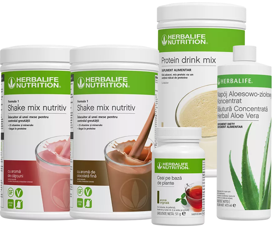 Pachet complet pentru Mic Dejun si Cina Herbalife