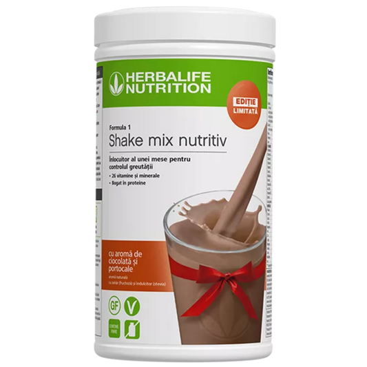 Formula 1 Shake mix nutritiv Ciocolată și portocale 550 g - Ediție limitată